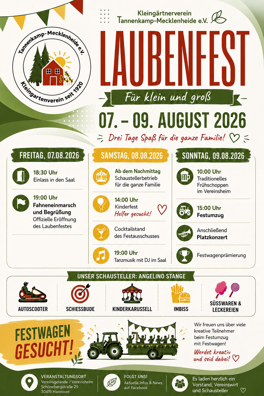 Laubenfest 2026 Flyer