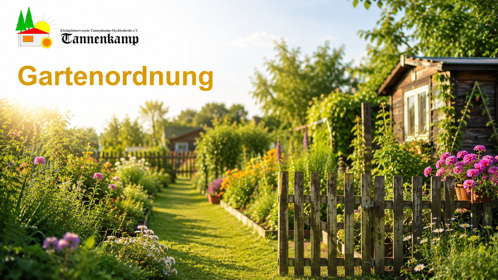 kgv tannenkamp mecklenheide gartenordnung